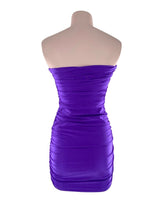 Vestido en nylon strapless