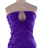 Vestido en nylon strapless
