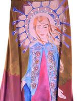 Falda satinada con print