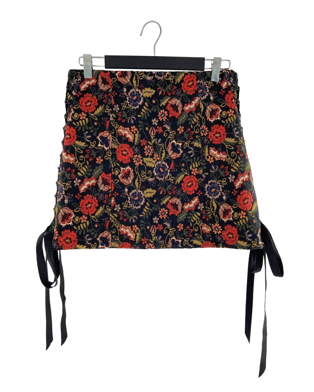 Falda mini en jacquard