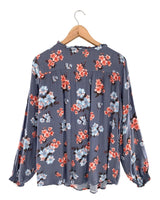 Blusa manga larga print flores