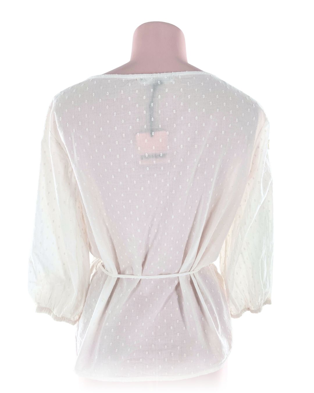 Blusa wrap en plumeti
