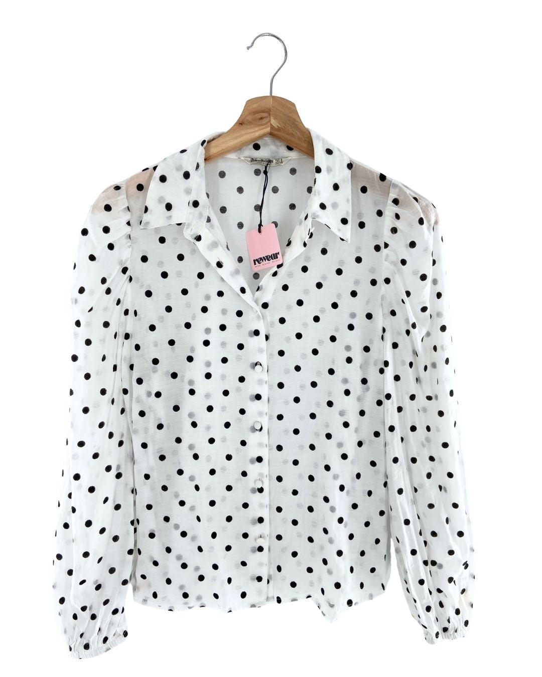 Camisa manga larga print dots