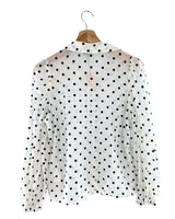 Camisa manga larga print dots