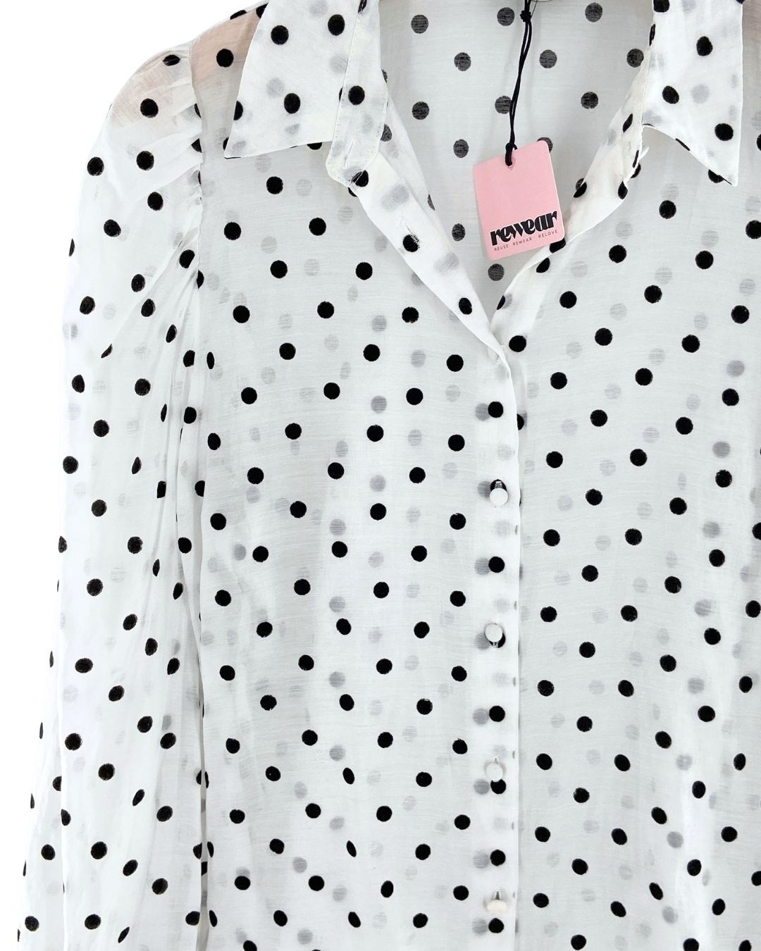 Camisa manga larga print dots