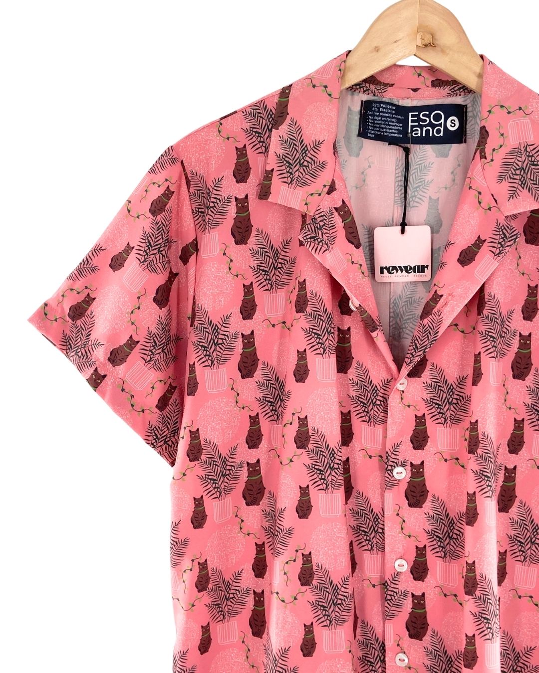 Camisa manga corta print gatos