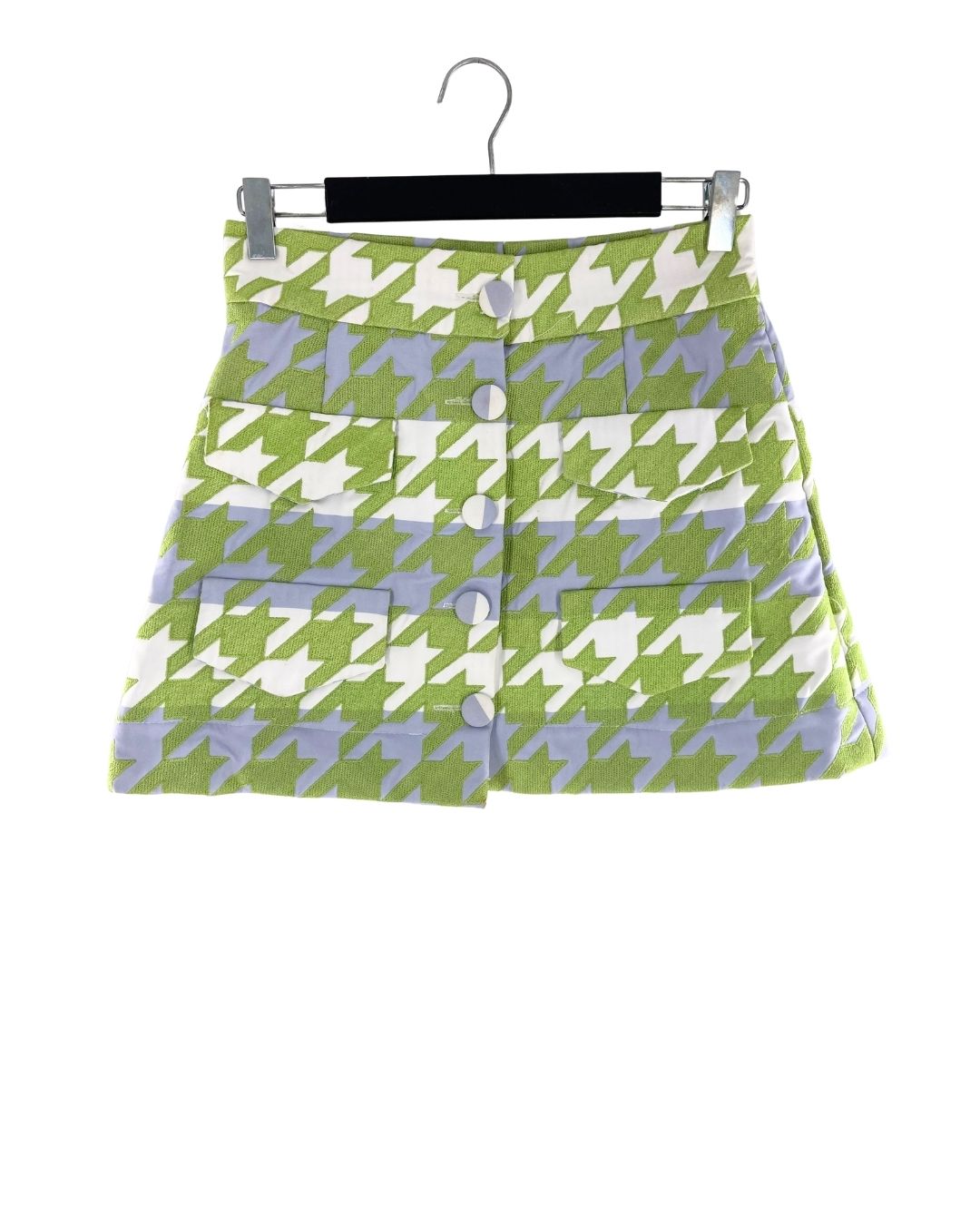 Falda mini bordada diseño maxi