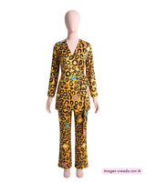 Set de blusa wrap y pantalon