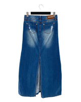 Maxi falda rigida en denim