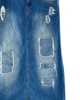 Maxi falda rigida en denim