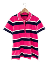 Camiseta tipo polo a franjas