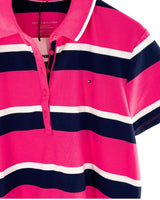 Camiseta tipo polo a franjas