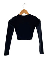 Camiseta crop manga larga