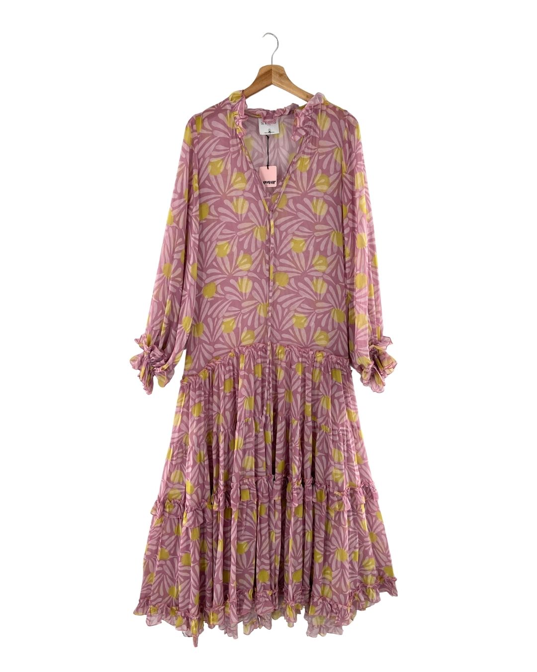 Maxi vestido amplio traslucido