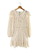 Vestido midi manga larga