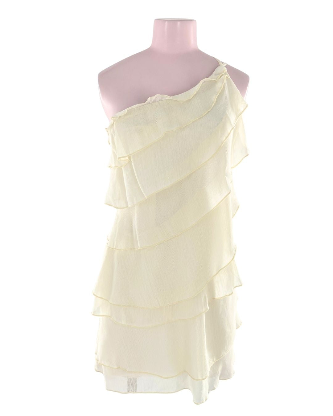 Vestido mini one shoulder