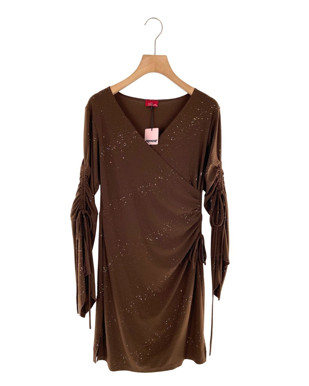 Vestido midi manga larga