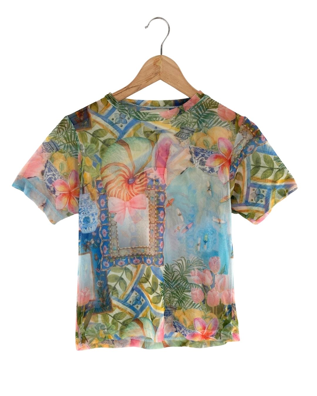 Set de blusa y short print