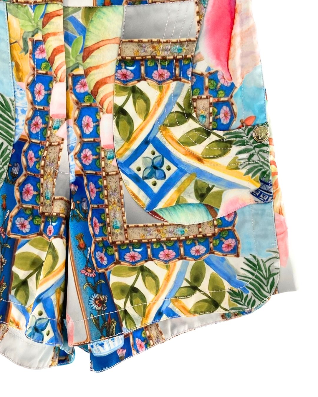 Set de blusa y short print