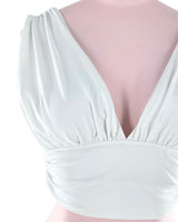 Crop top de tiras anchas