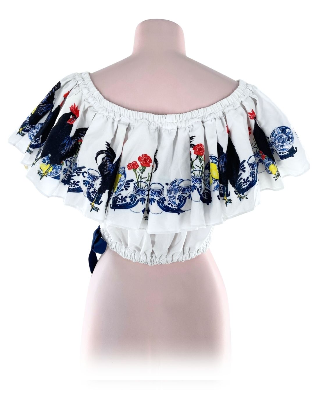 Blusa crop off shoulder vuelo