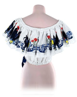 Blusa crop off shoulder vuelo