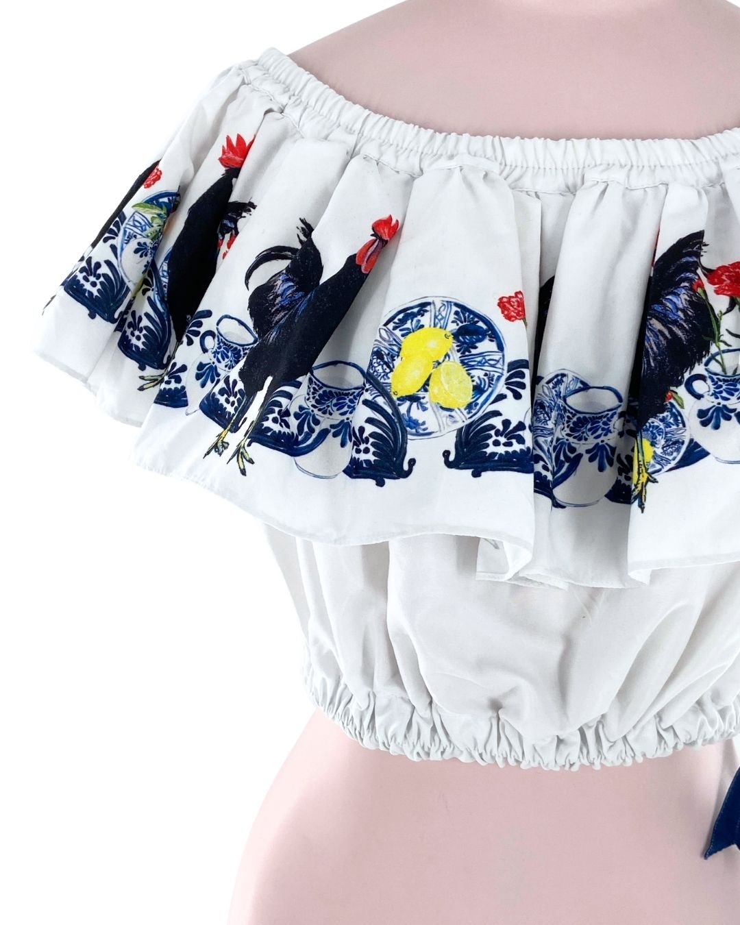 Blusa crop off shoulder vuelo