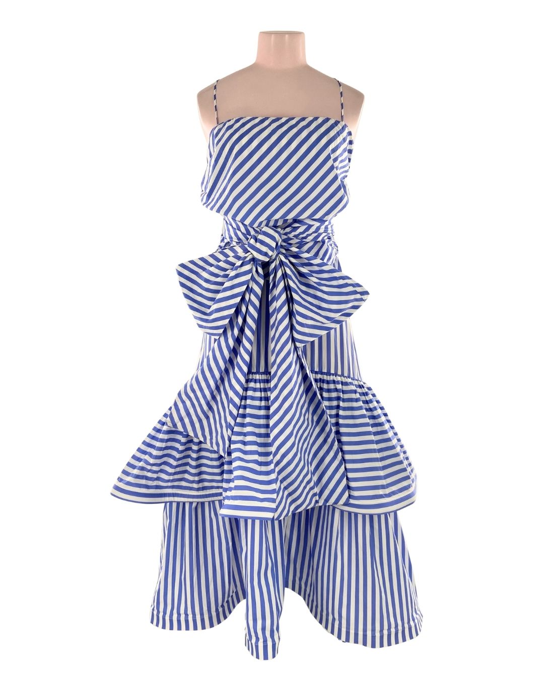 Vestido de tiras a rayas