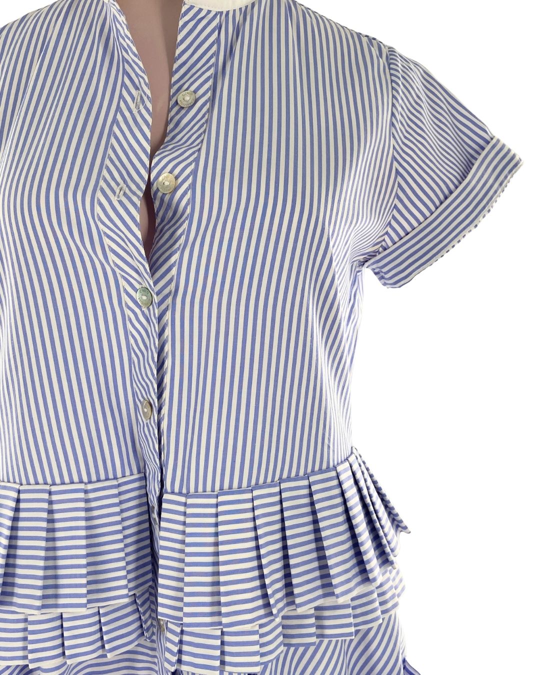 Vestido a rayas high and low