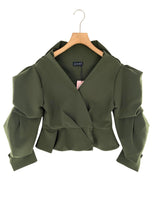 Chaqueta  suit con drapeado