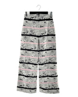 Pantalon wide leg rigido
