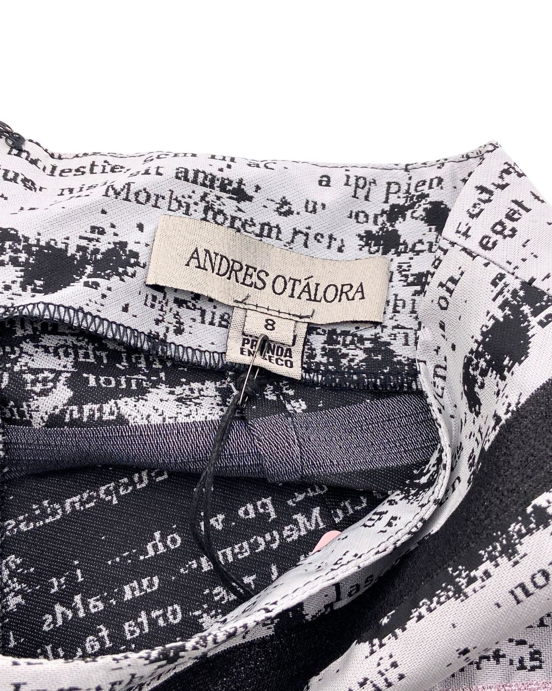 Pantalon wide leg rigido