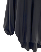 Vestido mini satinado puños