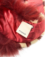 Cuello afelpado diseño zebra