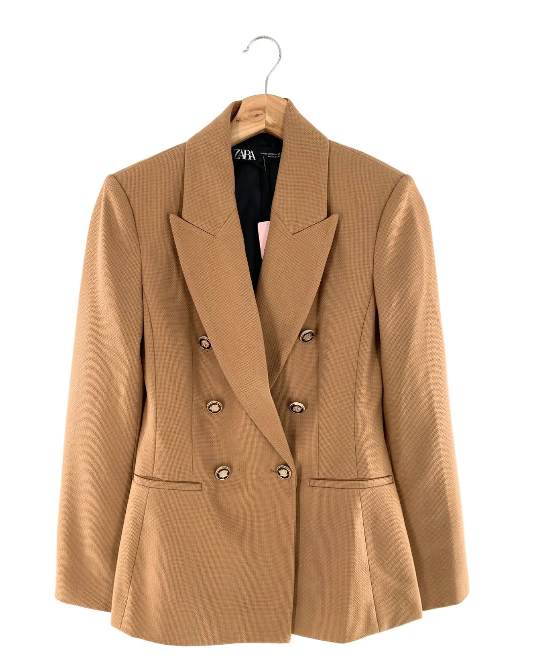 Blazer con textura botones