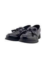 Mocasines en cuero con taches