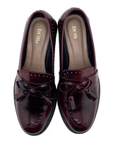 Mocasines en cuero con taches