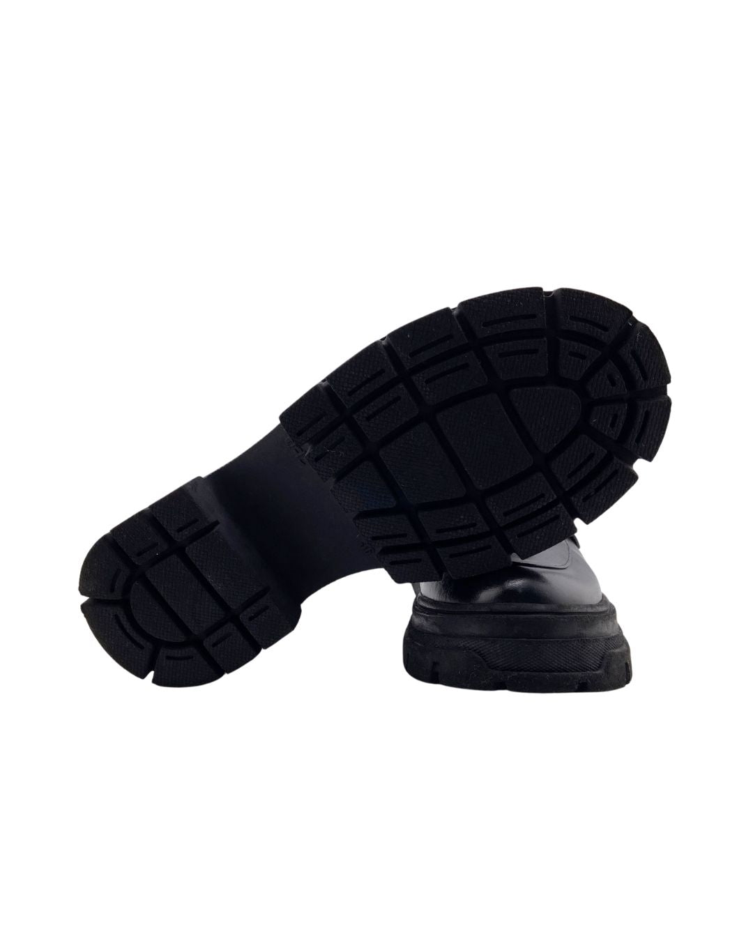 Loafers en cuero con taches