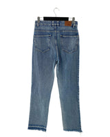 Jean straight rigido patchwork