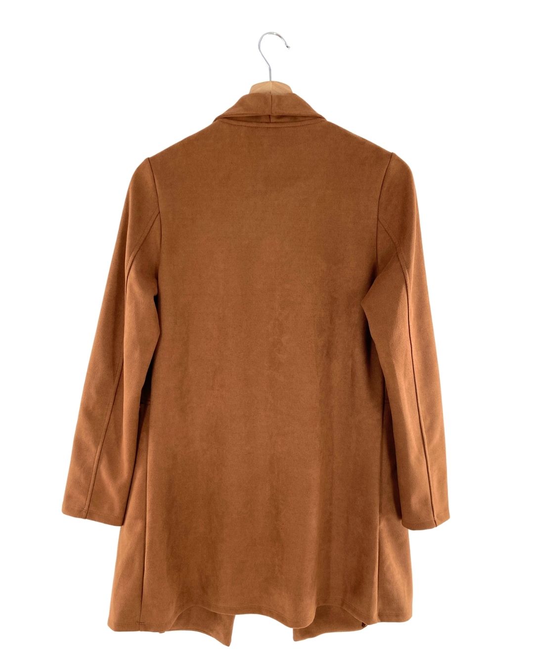 Chaqueta abierta en antelina