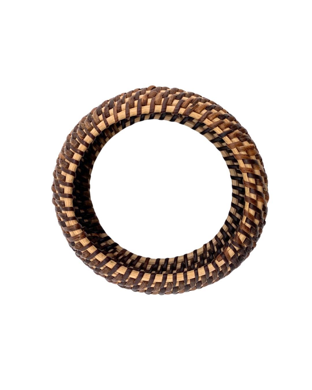 Pulsera en fibra color block