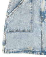 Falda mini en denim rigido