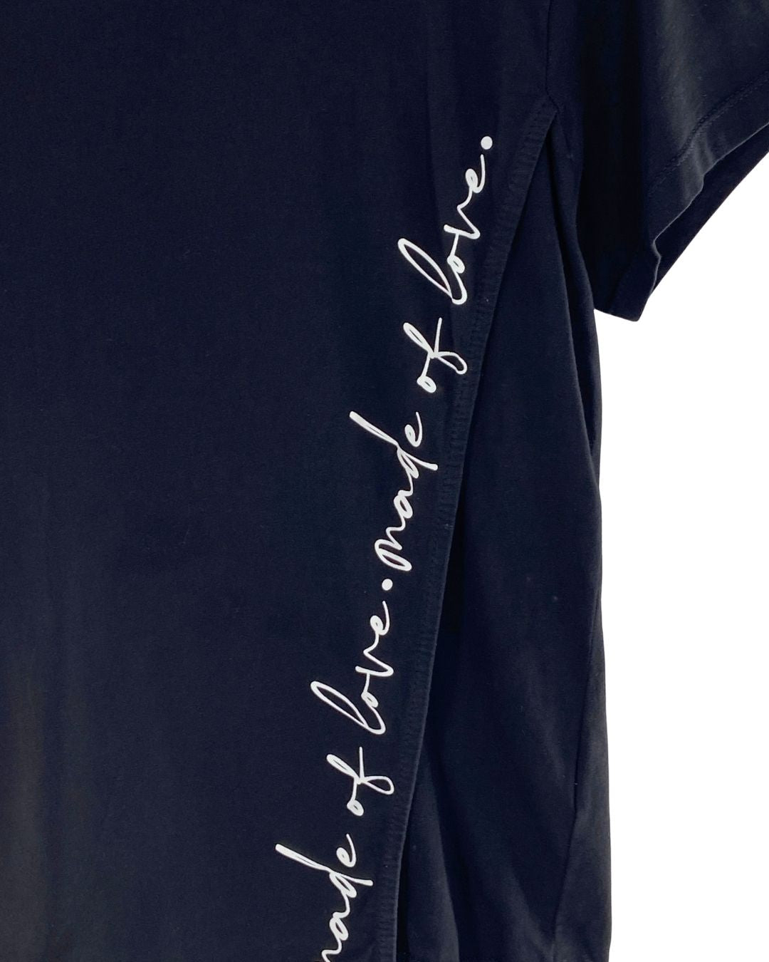 Camiseta manga corta letras