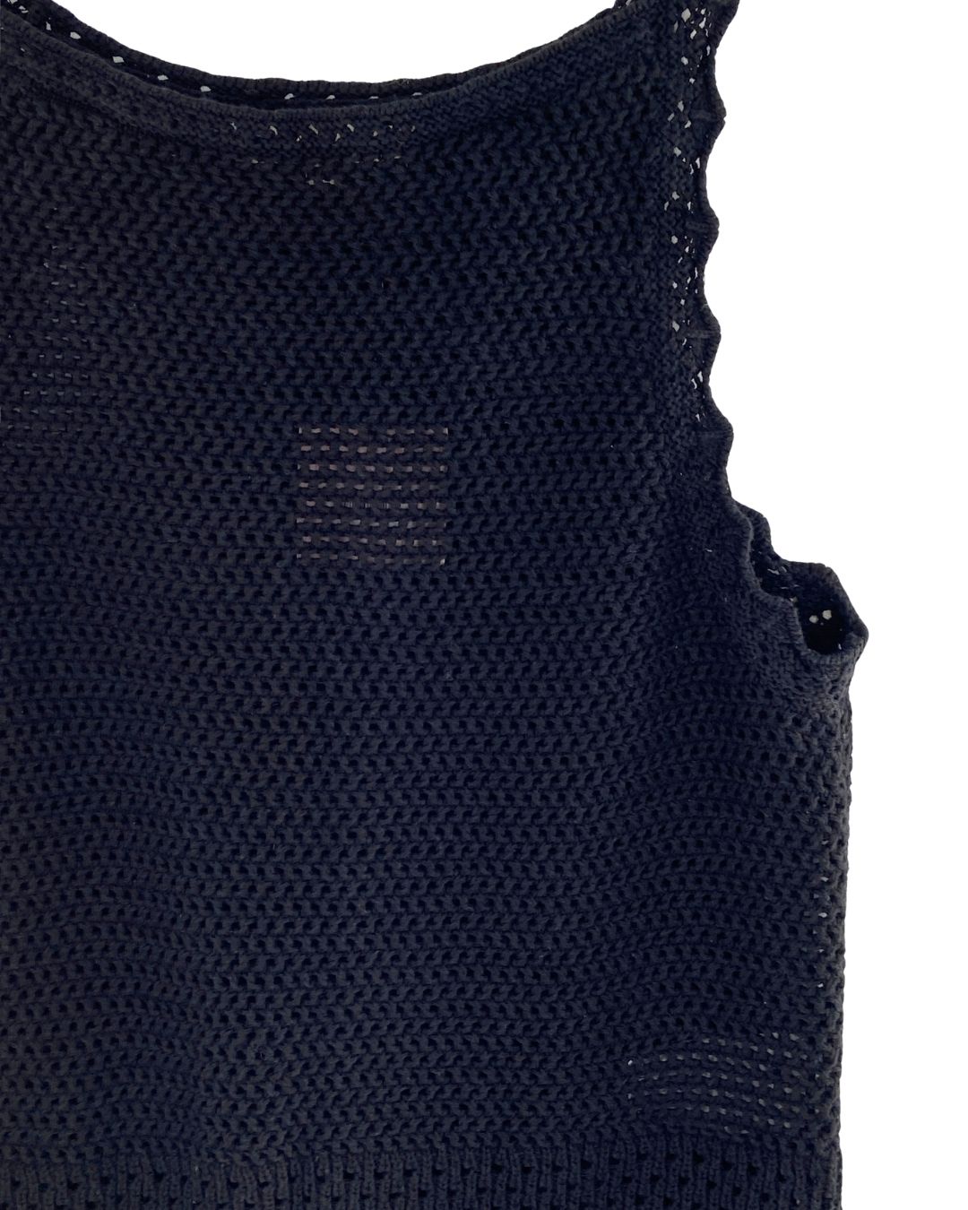 Blusa tejida de tiras