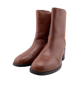 Botas caña media en cuero