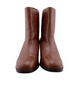 Botas caña media en cuero