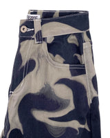 Jean rigido wide leg diseño