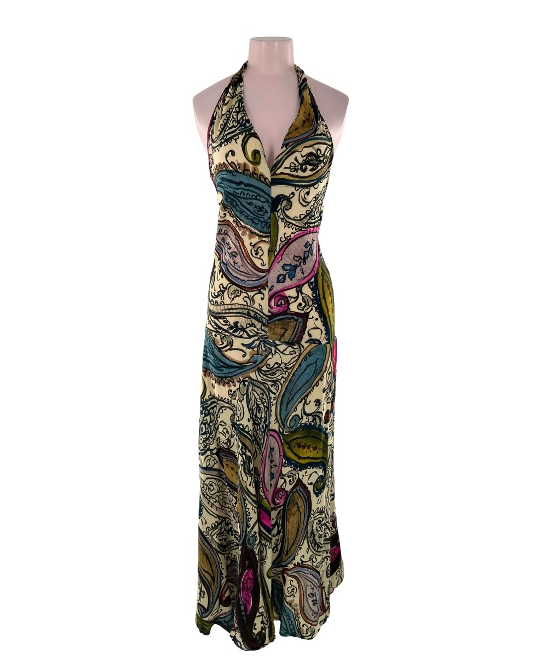 Maxi vestido anudado al cuello