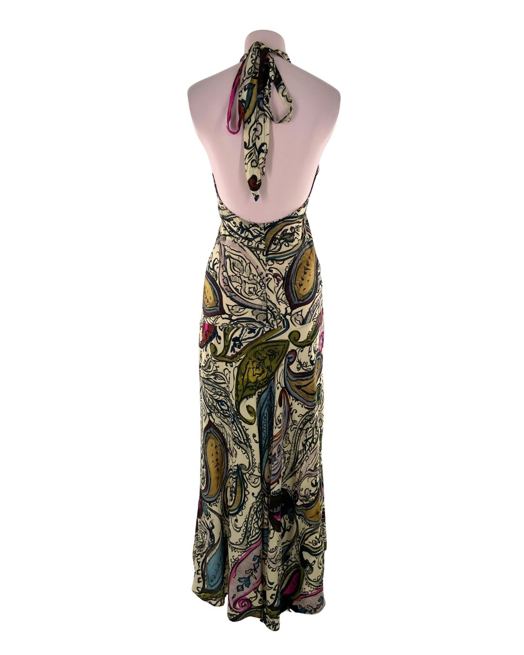 Maxi vestido anudado al cuello