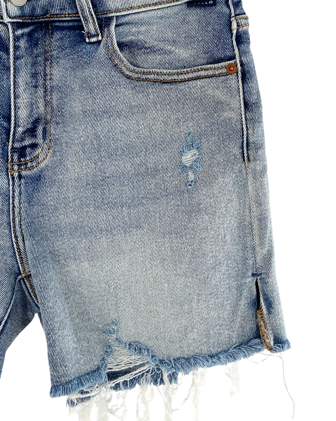 Short mini en denim stretch